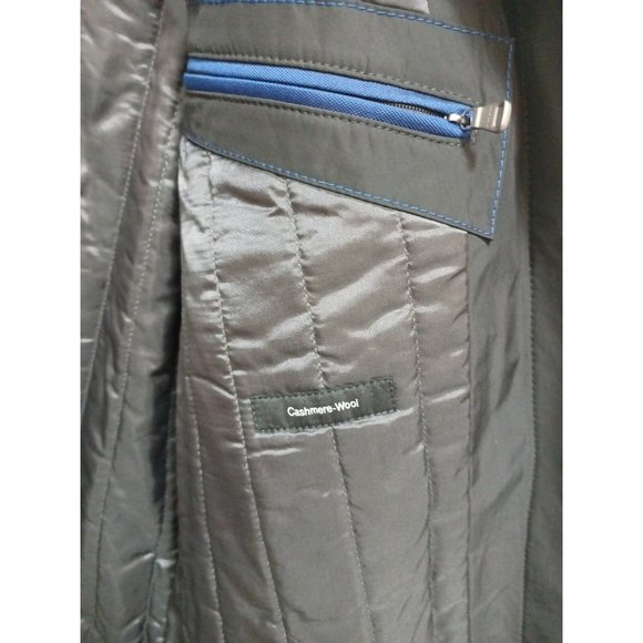 Men's Hugo Boss Cashmere Wool Black Double Layered Jacket Size 44R - Picture 8 of 14